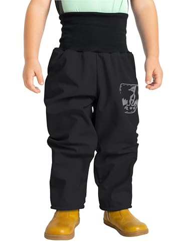 unuo, Kleinkinder Softshellhose mit Fleece Fütterung Hose Wasserabweisend Winddicht Atmungsaktiv Warm Funktionshose Regenhose Basic von unuo