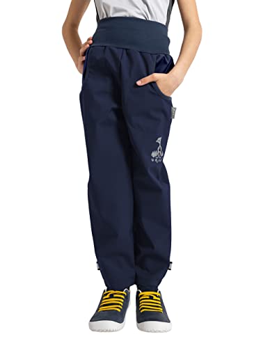 unuo, Kinder Unisex Softshell Hose mit Fleece Wasserabweisend und Winddichte Atmungsaktive Outdoorhose Funktionshose Basic von unuo