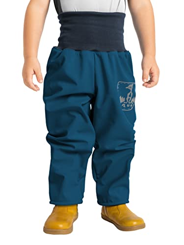 unuo, Kleinkinder Softshellhose mit Fleece Fütterung Hose Wasserabweisend Winddicht Atmungsaktiv Warm Funktionshose Regenhose Basic von unuo
