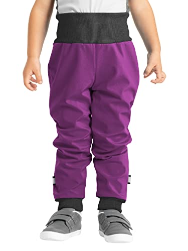 unuo, Kleinkind Softshellhose mit Fleece Street, Brombeere von unuo