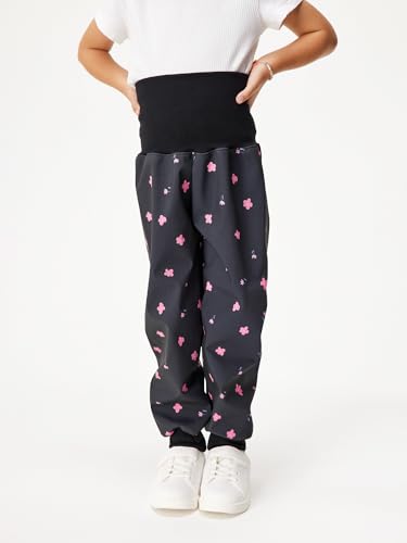 unuo, Kleinkinder Softshellhose mit Fleece Fütterung Hose Wasserabweisend Winddicht Atmungsaktiv Warm Funktionshose Regenhose Basic von unuo