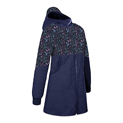 unuo Damen Softshell Mantel mit Fleece Innenfutter Wasserabweisend und Winddichte Atmungsaktive Outdoor Funktionsmantel Freizeitmantel mit Full Zip von unuo