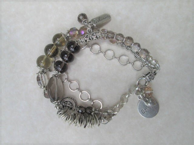 Dreistrangiges Rauchquarz Armband von unusualadornments
