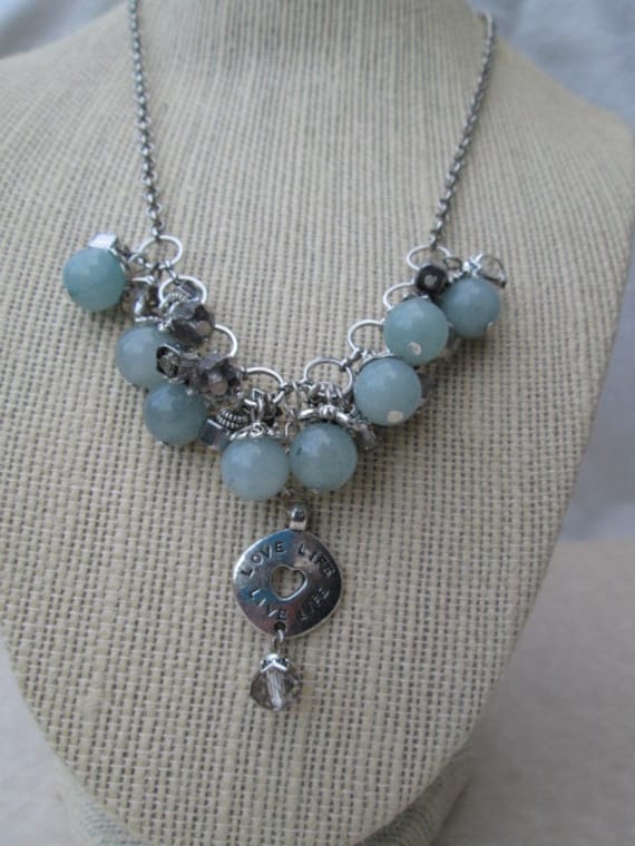 Follow Your Heart Aquamarin-Halskette Follow Your Heart Aquamarin-Halskette von unusualadornments