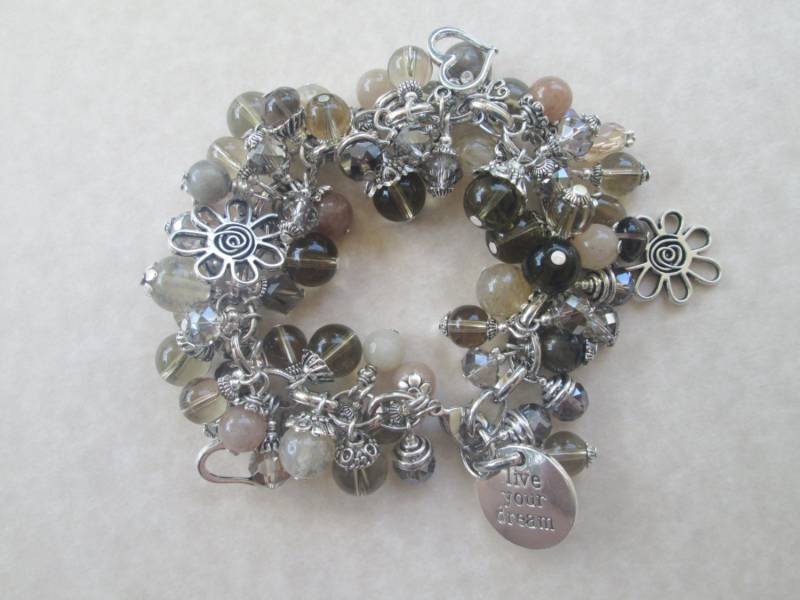 Lebe Deinen Traum Rauchquarz Bettelarmband Lebe Deinen Traum Rauchquarz Bettelarmband von unusualadornments