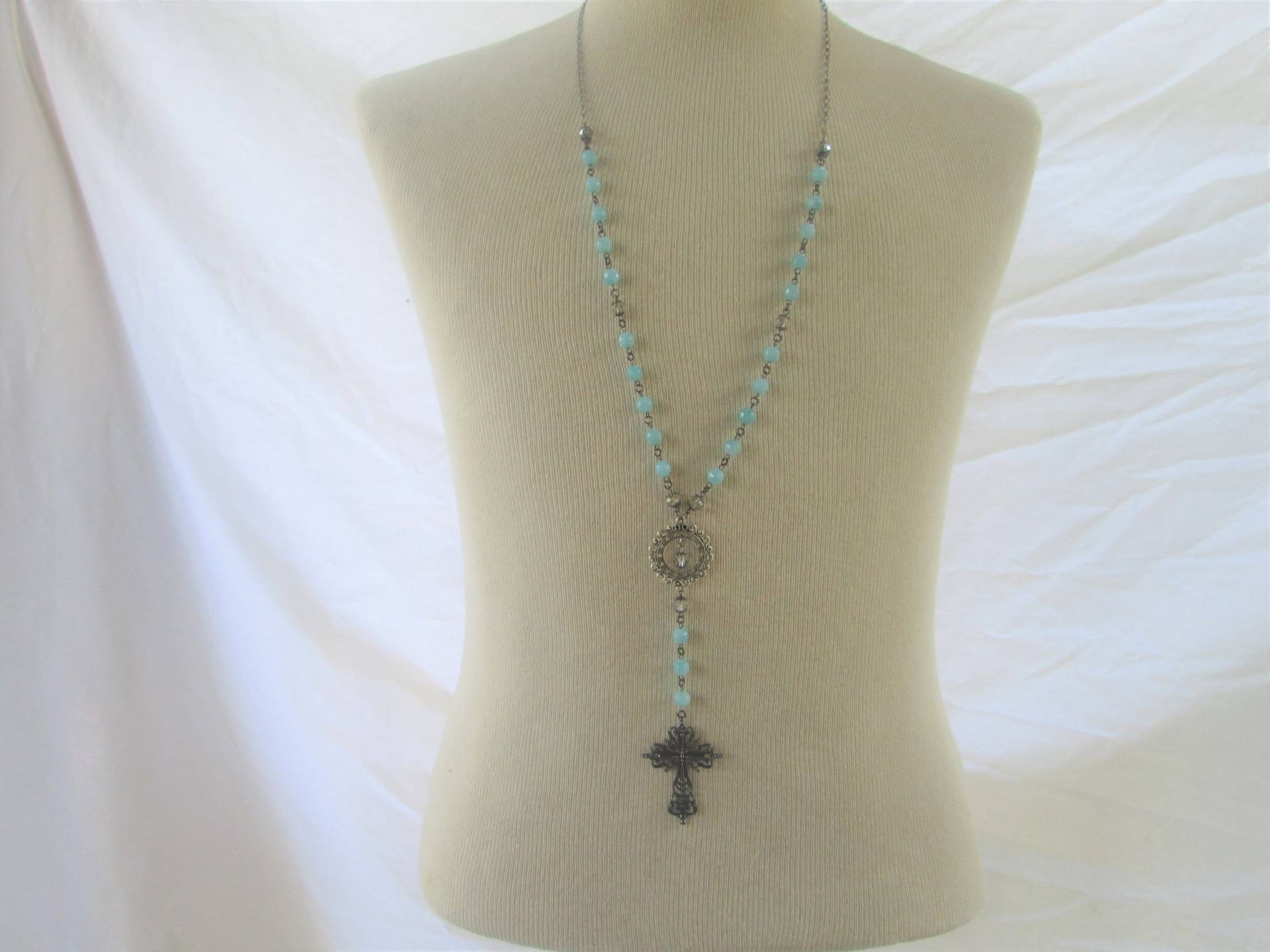 One Of A Kind Dragon Veins Kreuz Halskette von unusualadornments