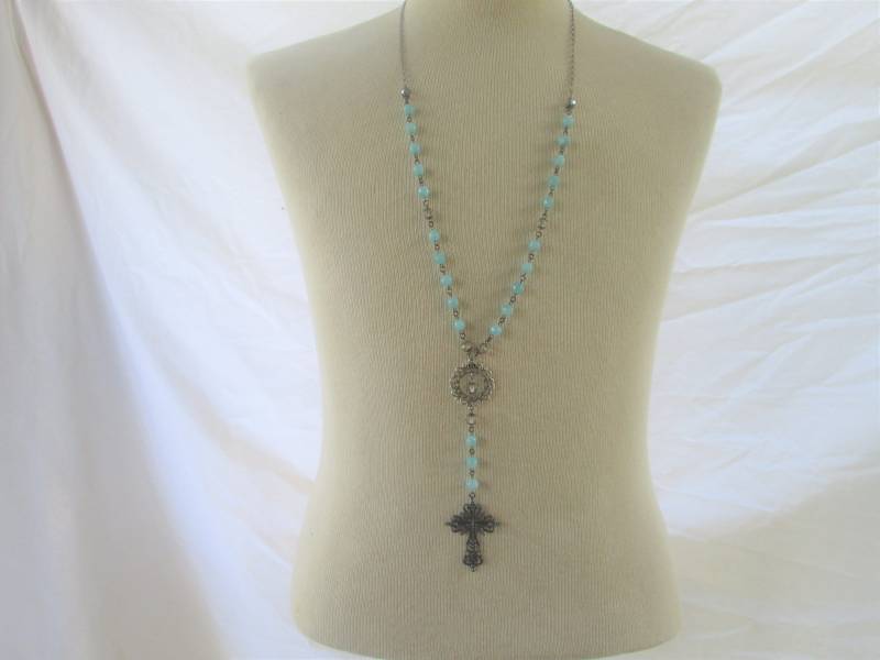 One Of A Kind Dragon Veins Kreuz Halskette von unusualadornments