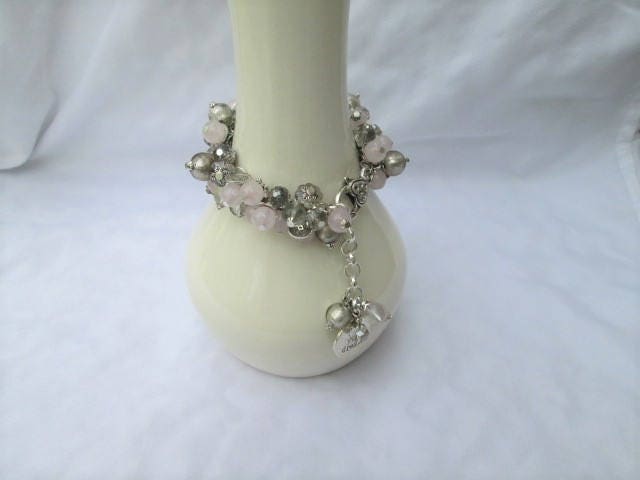 Rosenquarz Anhänger Armband Rosenquarz Anhänger Armband von unusualadornments