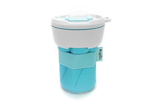 up2u Ready2Go Bundle mit faltbarem Kaffeebecher + Tasche aus Papier + Bändern von up2u
