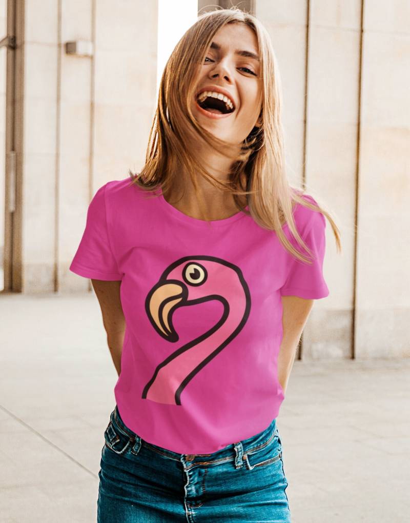 Flamingo Tshirt - Verkleidung Karneval Kostüm Damen Fasching Faschingkostüm Karnevalkostüm von upcreativ