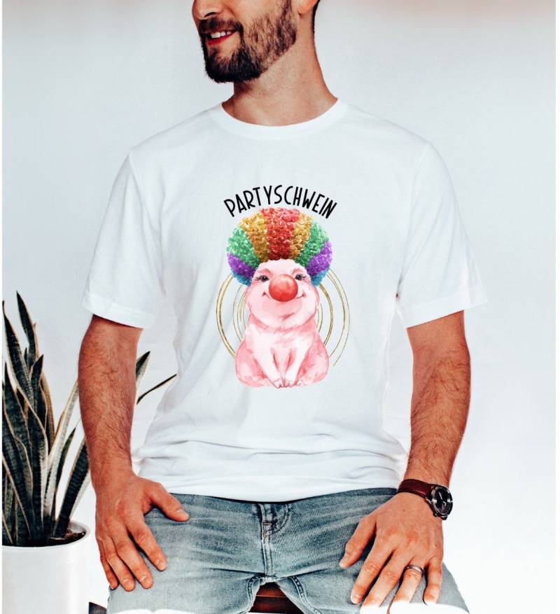 Karneval Shirt - Fasching Thema Party Partyschwein Faschingskostüm Karneval Kostüm Herren -Party Shirt von upcreativ
