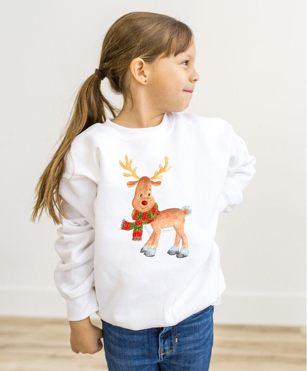 Kinder Weihnachtspullover - Elch Pullover Weihnachtsoutfit Weihnachtsgeschenk Weihnachtspulli Unisex Kinder Weihnachtspullover - Elch Pullover Weihnachtsoutfit Weihnachtsgeschenk Weihnachtspulli Unisex von upcreativ