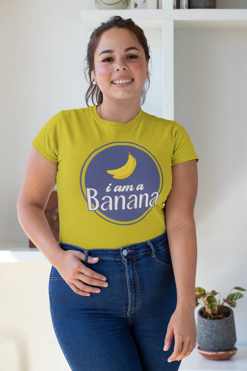 Overzize Bananen Kostüm - Tshirt Karneval Kostüm Fasching Damen- Karneval Tshirt- Fasching Verkleidung von upcreativ