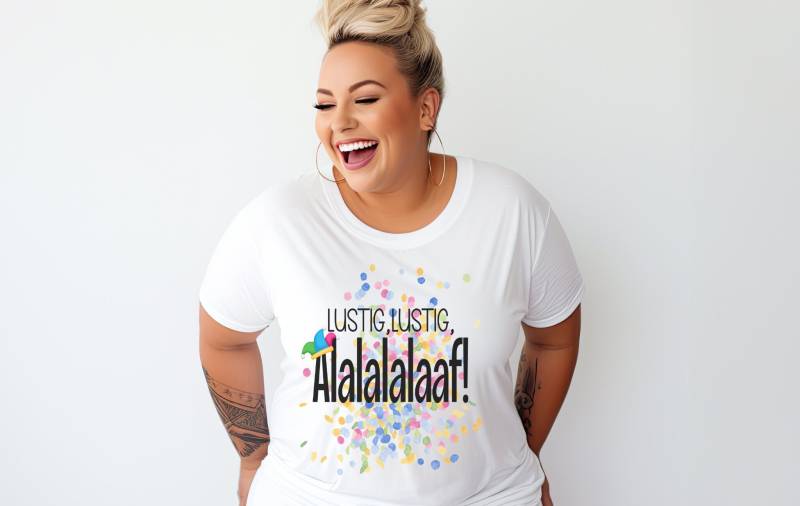 Overzize Karneval Shirt - Fasching Thema Party Kostüm Damen Karnevalsparty Lustiges von upcreativ