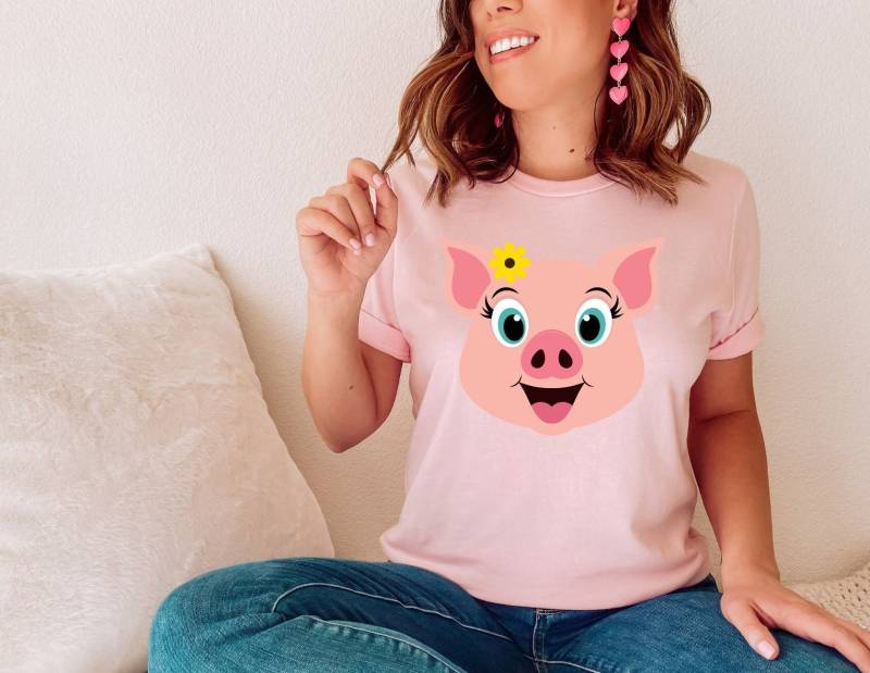 Schwein Verkleidung - Karnevalkostüm Faschingkostüm Tier Faching Tshirt- Karneval Fasching Kostüm Damen von upcreativ