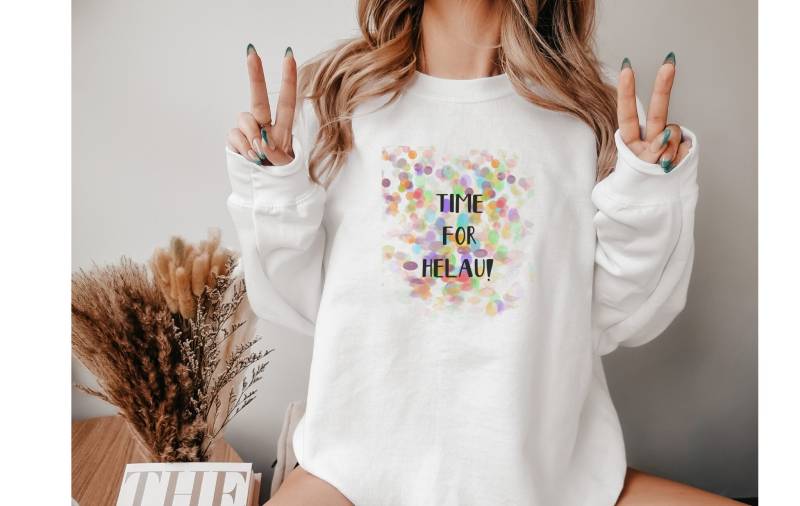 Unisex Karneval Sweater - Kostüm Erwachsene Faschingskostüm Fasching Pullover Time For Helau Karneval Shirt von upcreativ
