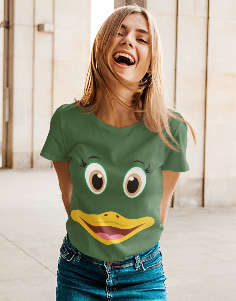 Verkleidung Ente - Fasching Thema Party Shirt Karneval Kostüm Damen Karnevalsparty von upcreativ