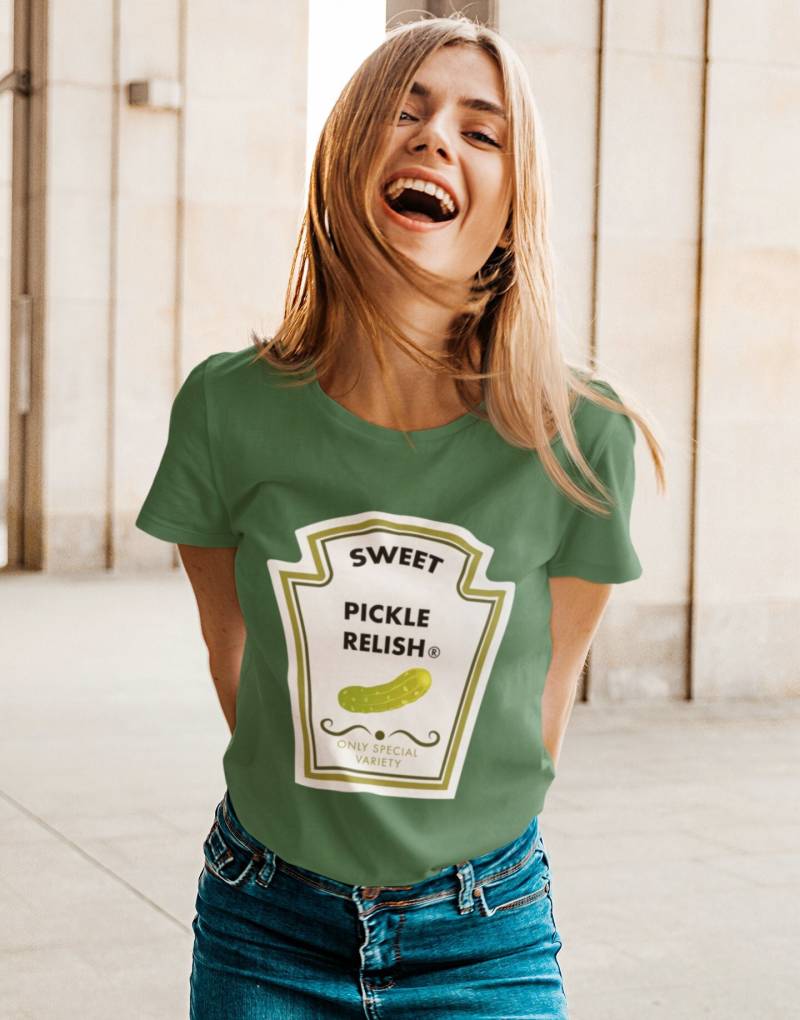 Verkleidung Gurke - Karneval Kostüm Damen Fasching Karnevalkostüm Faschingkostüm Karneval Tshirt Fasching Tshirt von upcreativ