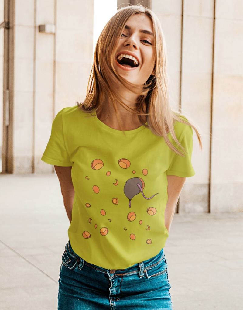 Verkleidung Käse - Karneval Tshirt Fasching Thema Party Shirt Kostüm Damen von upcreativ