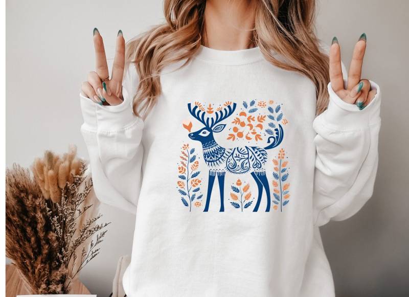 Weihnachtspullover - Christmas Sweater Clothing Weinachts Sweatshirt Cottagecore-style Weihnachtspulli Winter von upcreativ