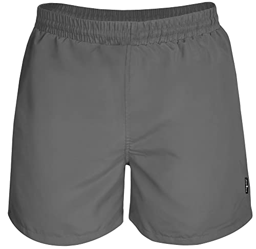 urban ace | Badeshorts, Badehose | für Männer aus schnelltrocknendem Material, mit Innenhose, Zweifarbige Bermuda Schwimmhose, Shorts (Charcoal L) von urban ace