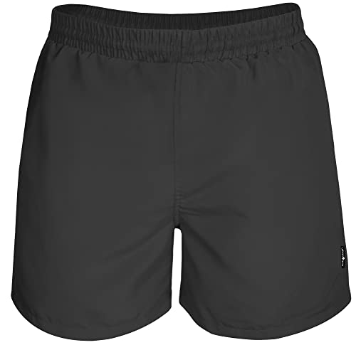 urban ace | Badeshorts, Badehose | für Männer aus schnelltrocknendem Material, mit Innenhose, Zweifarbige Bermuda Schwimmhose, Shorts (schwarz XXL) von urban ace