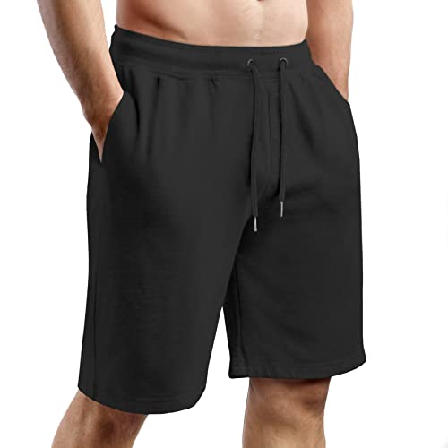 urban ace | Shorts, Kurze Hose | Herren, Männer, Jungen | Sport, Freizeit | gemütlich, weiches Material | in schwarz, grau oder olivgrün, Bermuda, Shorts (L, Schwarz) von urban ace