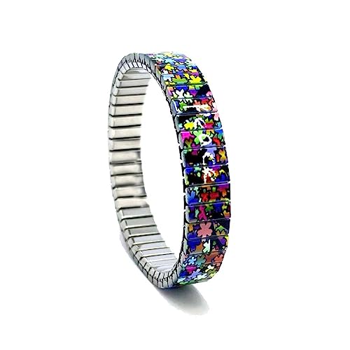 urband LONDON Edelstahlzugarmband HIPPIE Bunt - 10 mm Größe M von urband LONDON