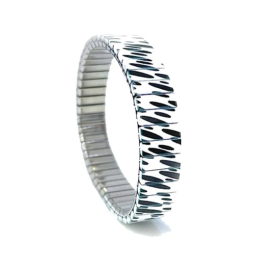 urband LONDON Edelstahlzugarmband SPOTS Weiß Schwarz - 10 mm Größe S von urband LONDON