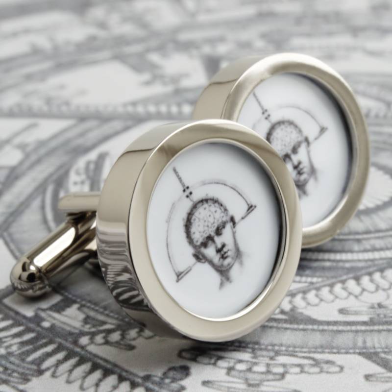 Cranium Brain Manschettenknöpfe Vintage Wissenschaft Steampunk Style Pc574 von urbaneye