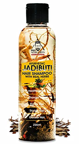 UrbanGabru Natural Shampoo for Men & Women - Ayurvedic Jadibuti Hair Shampoo for Hair Fall & Regrowth, Strengthening | Natural Herbs Amla, Reetha, Shikakai (200 ML) von urbangabru