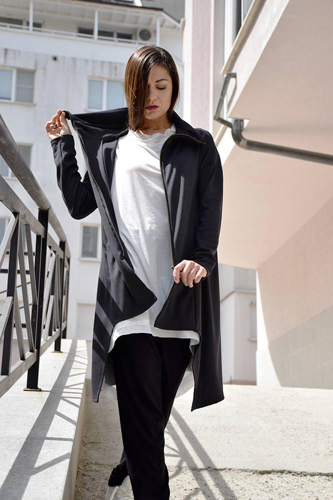 Sweatshirt, Schwarzer Mantel, Pullover, Jacke, Schwarzes Casual Schwarze Sportbekleidung By Urbanmood - Um-160-Pu Sweatshirt, Schwarzer Mantel, Pullover, Jacke, Schwarzes Casual Schwarze Sportbekleidung By Urbanmood - Um-160-Pu von urbanmood