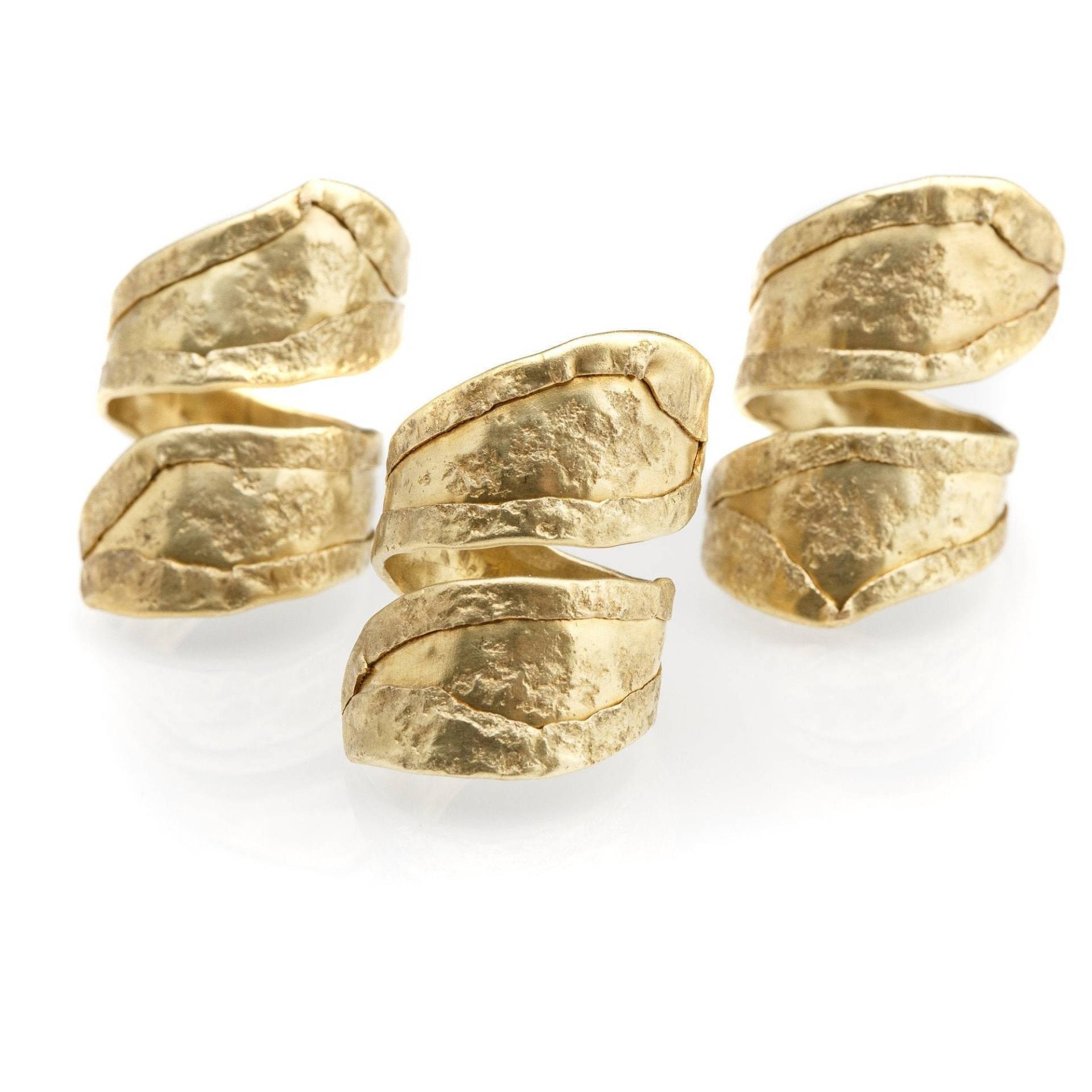 Korkenzieherring Aus Vergoldeter Bronze, Ring, Handgefertigt, Schmuck, Rustikal, Unikat, Original, Textur, Verstellbar Korkenzieherring Aus Vergoldeter Bronze, Ring, Handgefertigt, Schmuck, Rustikal, Unikat, Original, Textur, Verstellbar von urjoies