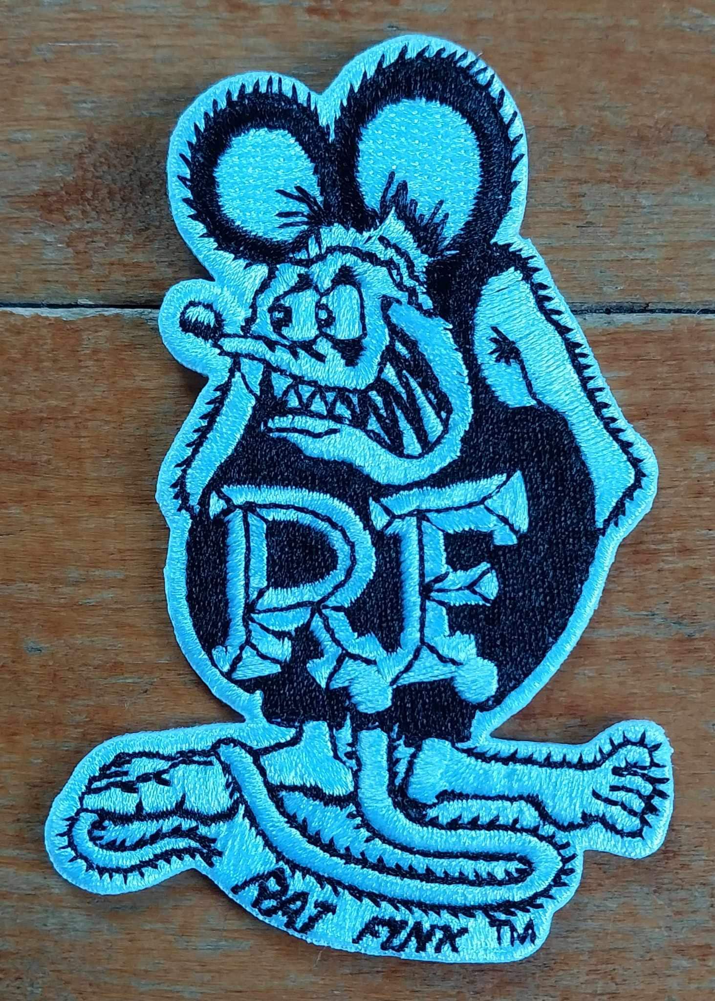 Offiziell Lizenzierter Ed "Big Daddy Roth Ratte Fink Cafe Racer Hot Rod Patch Schwarz von usMILITARYPATCHcom