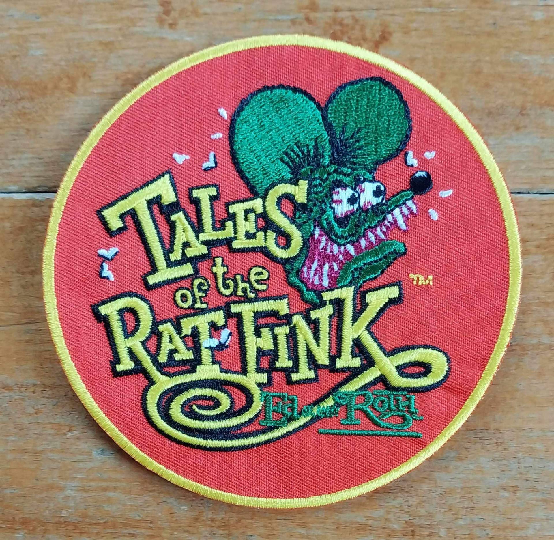 Offiziell Lizenziertes Ed "Big Daddy Roth Tales Of The Rat Fink Hot Rod Patch Rot von usMILITARYPATCHcom