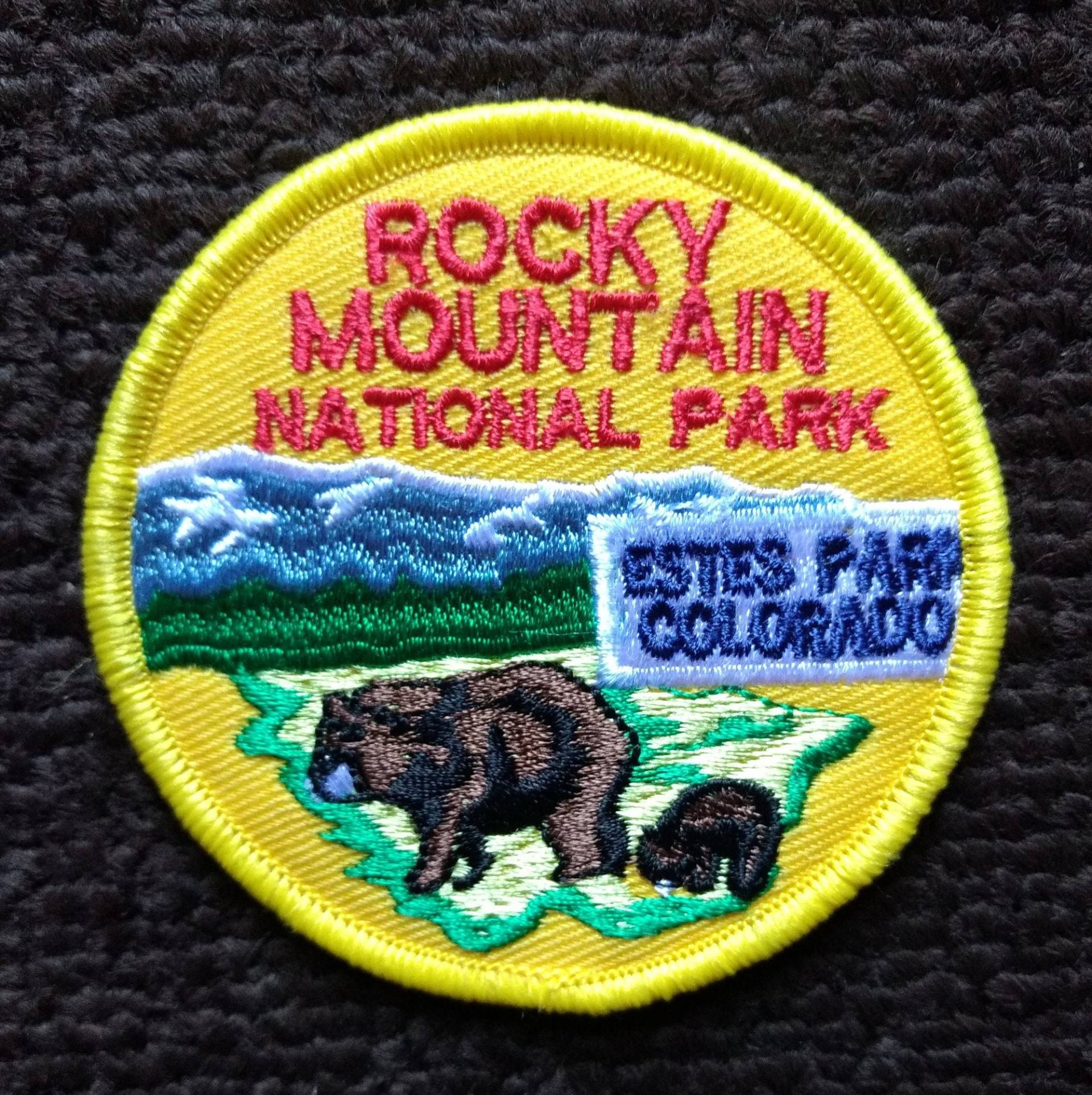 Rocky Mountain National Park - Estes Colorado Reise Souvenir Bestickt Aufnäher Sammler Patch von usMILITARYPATCHcom