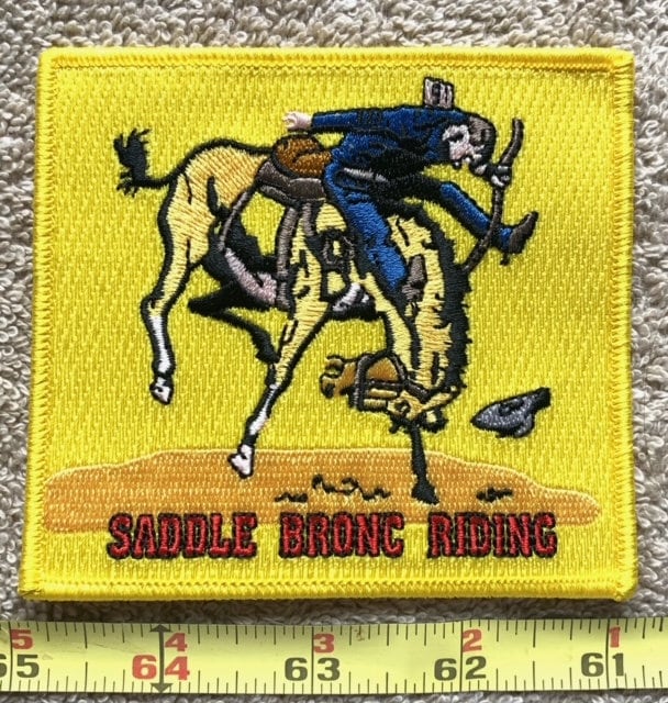 Sattel Bronc Reiten Nfr Rodeo Sammler Patch - Cowboy & Pferd von usMILITARYPATCHcom