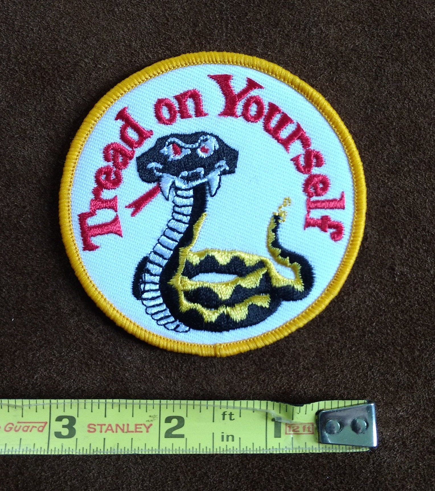 Tread On Yourself - Vintage 70Er Jahre Motorrad Aufnäher Biker Patch von usMILITARYPATCHcom