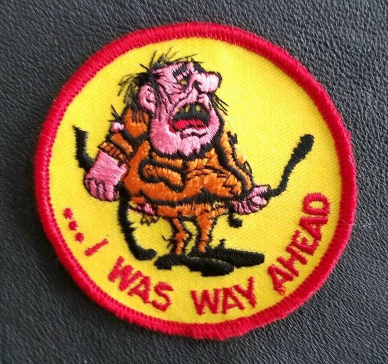 Vintage I Was Way Ahead Rennauto Motorrad Racing Sammler Patch von usMILITARYPATCHcom