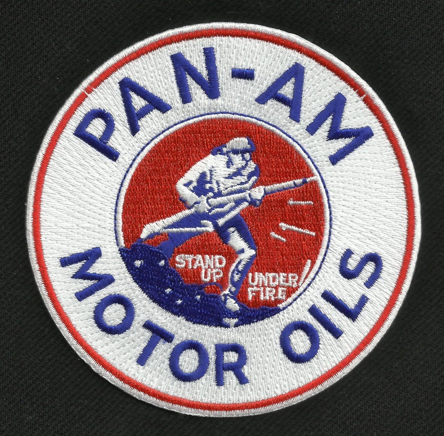 Vintage Style Pan-Am Motoröle Stand Up Hot Rod Rockabilly Greaster Biker Patch von usMILITARYPATCHcom