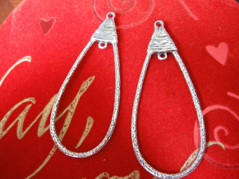 2 Stück 925 Sterling Silber Oxidierte Tropfen Ohrringe, Ohrring Finden, Komponente, Anhänger, Großer 2 Stück 925 Sterling Silber Oxidierte Tropfen Ohrringe, Ohrring Finden, Komponente, Anhänger, Großer von usaw
