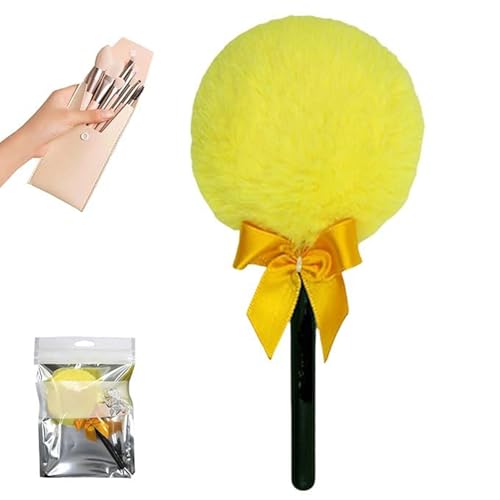 Lollipops Puder-Kopfbedeckungen – Zuckerbart-Puffs – langer Griff für Puffer, flauschige Kosmetik | für Reisen zu Hause Frauen Mädchen den täglichen Gebrauch von usefulbeauty