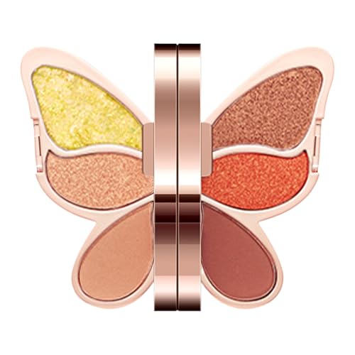 usefulbeauty Augen-Make-up-Palette, Augen-Make-up-Palette - Einzigartige 6-Farben-Make-up-Lidschattenpaletten,Schweißfestes Augen-Make-up, langanhaltendes Glitzer-Lidschatten-Schimmer-Make-up von usefulbeauty