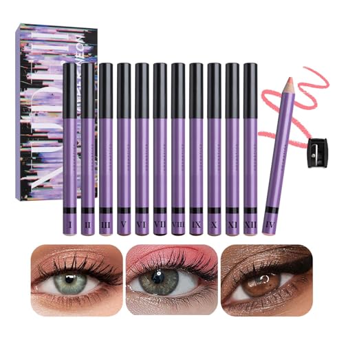 usefulbeauty Eyeshadow Sticks, Eyeshadow Stick - High Pigment Eyeshadow Stick | 12er Set Color Eyeliner Stifte, Lidschatten Wasserdicht von usefulbeauty