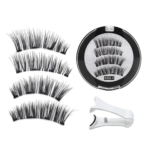 usefulbeauty Falsche Wimpern mit Eyeliner, Falsche Wimpern mit Applikator,2 Paar langlebige künstliche Wimpern | Eyeliner- und Wimpern-Set, falsche Wimpern für Make-up-Anfänger von usefulbeauty