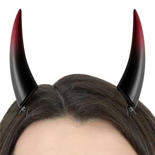 usefulbeauty Haarklammern, Teufelshörner, Haarnadeln, Teufelshörner – Dämonen-Vampir Helm für Frauen – Gothic Teufelskostüm, Cosplay-Kopfbedeckung Zubehör von usefulbeauty