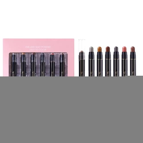 usefulbeauty Lidschatten Stifte - Augen Make Up Stift,Wasserdichte Makeup Stifte 6er Set Lidschatten Highlighter für Kosmetik Pflege Frauen Mädchen Party Date Abend von usefulbeauty