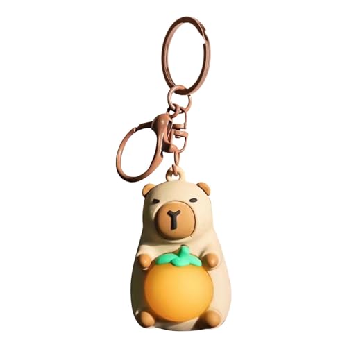 usefulbeauty Lustiger Capybara-Schlüsselanhänger, süßer Capybara-Schlüsselanhänger,Beleuchteter lustiger Puppen-Capybara-Anhänger | Realistisches Spielzeug, super süßer kreativer von usefulbeauty