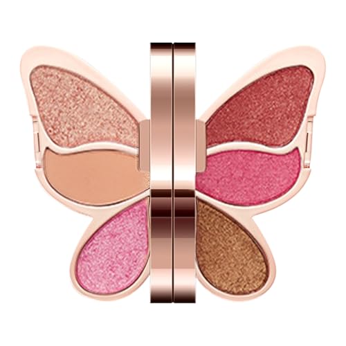 usefulbeauty Make-up-Lidschatten-Palette,Lidschatten-Palette,6 Farben einzigartige Lidschattenpaletten - Schweißfestes Augen-Make-up, langanhaltendes Glitzer-Lidschatten-Schimmer-Make-up von usefulbeauty
