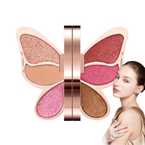 usefulbeauty Make-up-Palette für die Augen, Lidschatten-Palette – 6 Farben bestehen aus Lidschatten-Paletten, schweißresistentes Augen-Make-up, Lidschatten von usefulbeauty